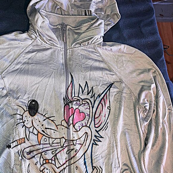 Custom Diy Cartoon Romantic Womens Large Hoodie - Picture 2 of 2